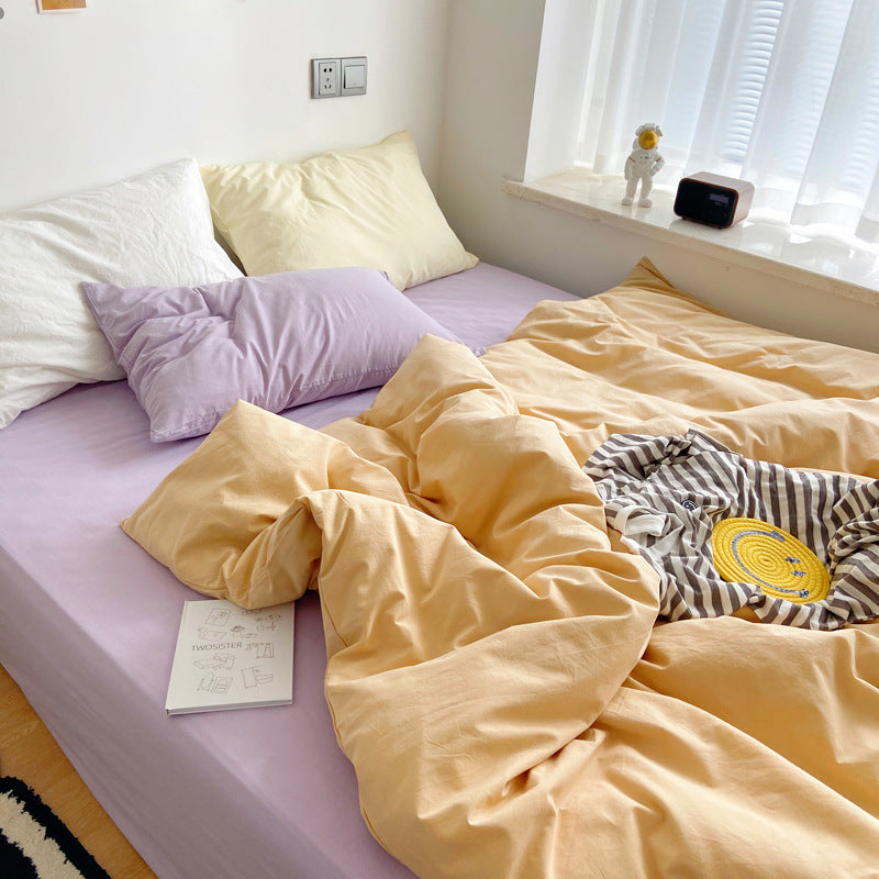 Aesthetic Pastel Color Combo Bedsheet Set