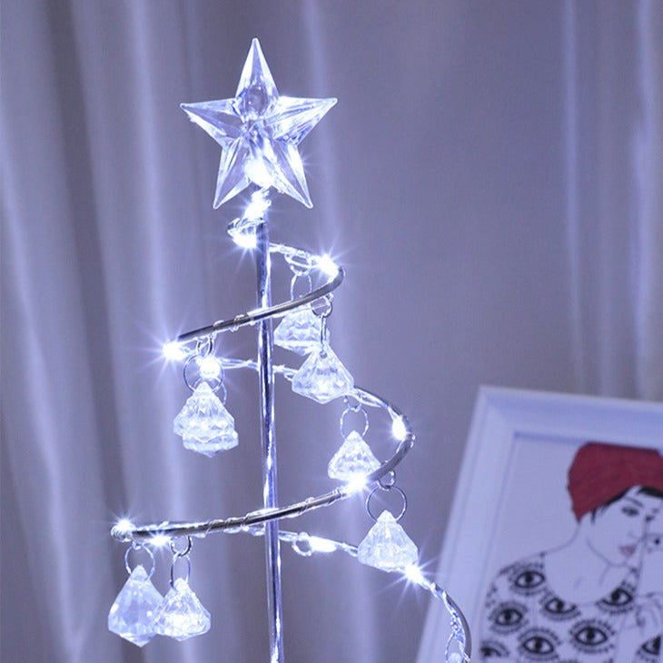 Crystal Christmas Tree Table Lamp