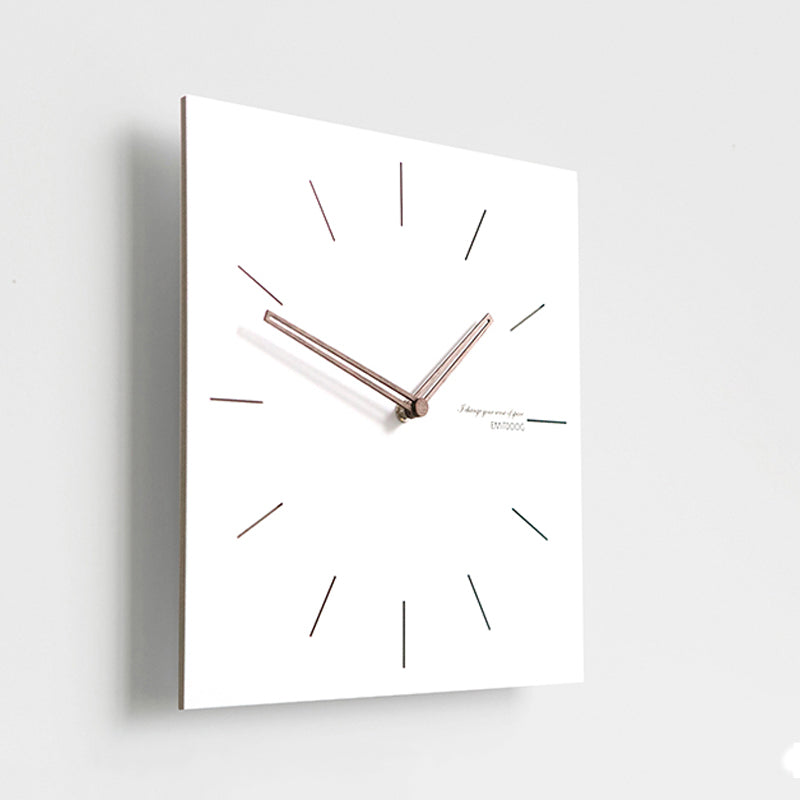 White Quadrangle Wall Clock Series