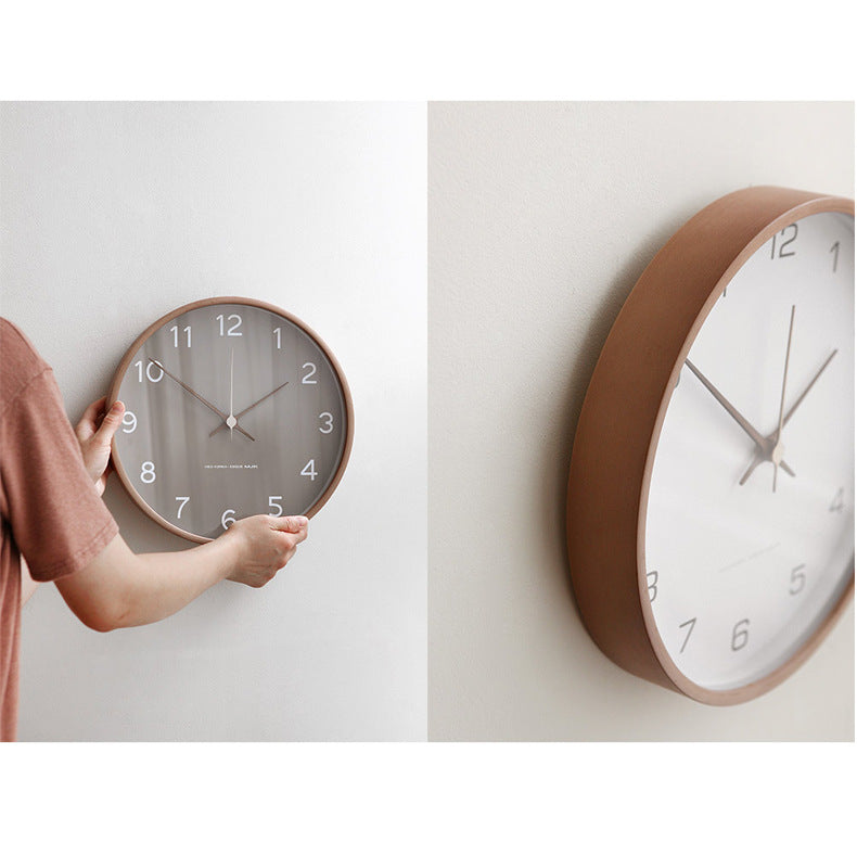 Analog Wall Decoration Wooden Clock for Home