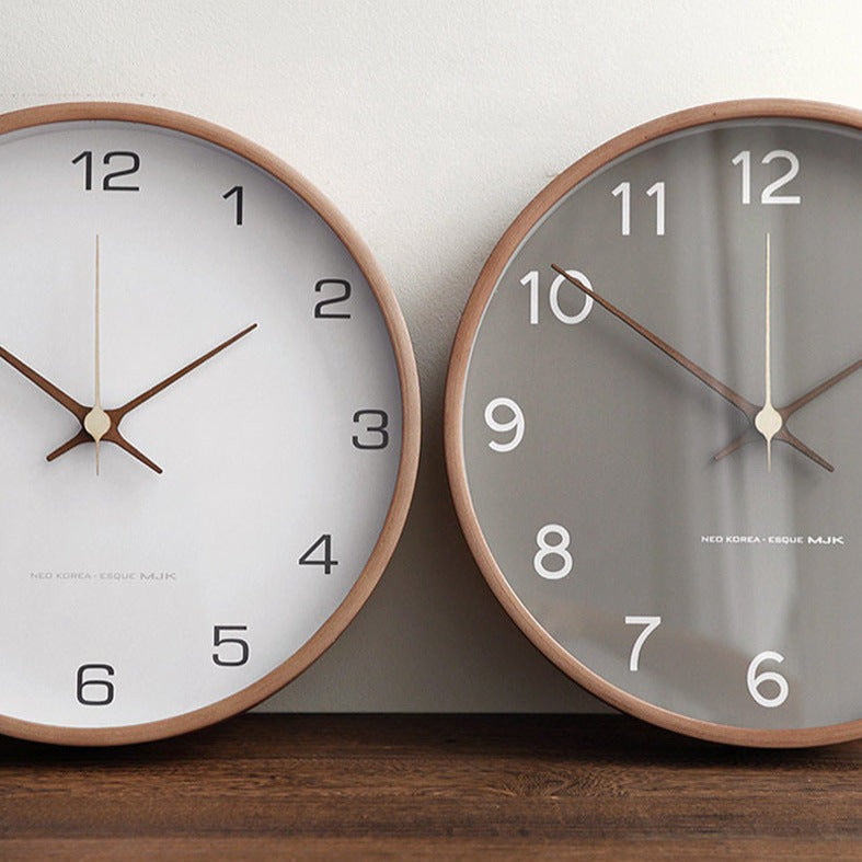 Analog Wall Decoration Wooden Clock for Home