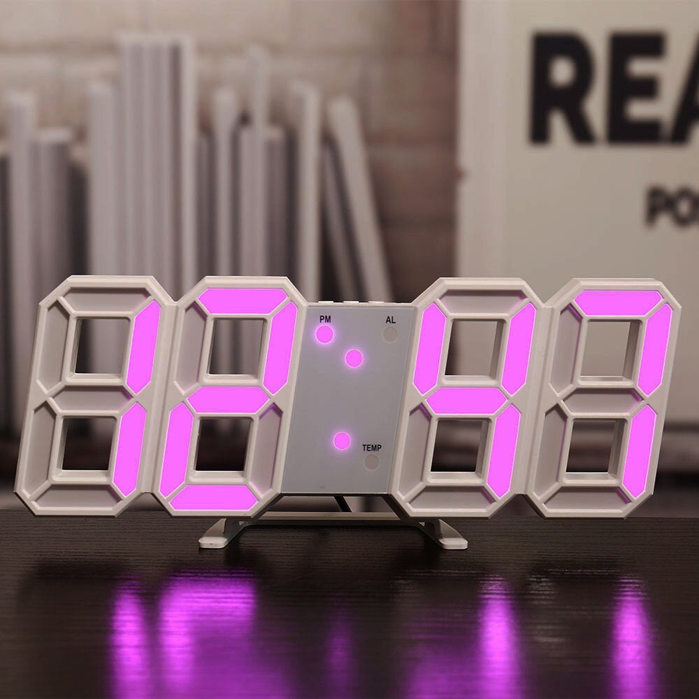 BrightGlow - LED Digital Wall Clock