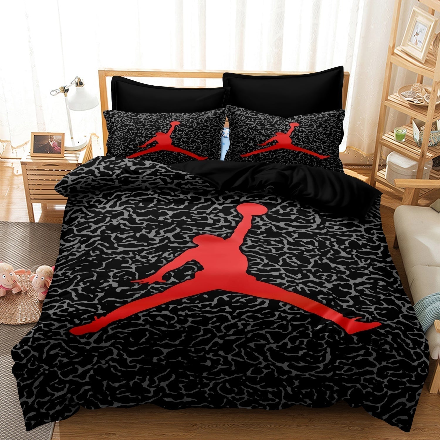 SportDream - Basketball Duvet Cover Bedding Set for Children and Teenagers