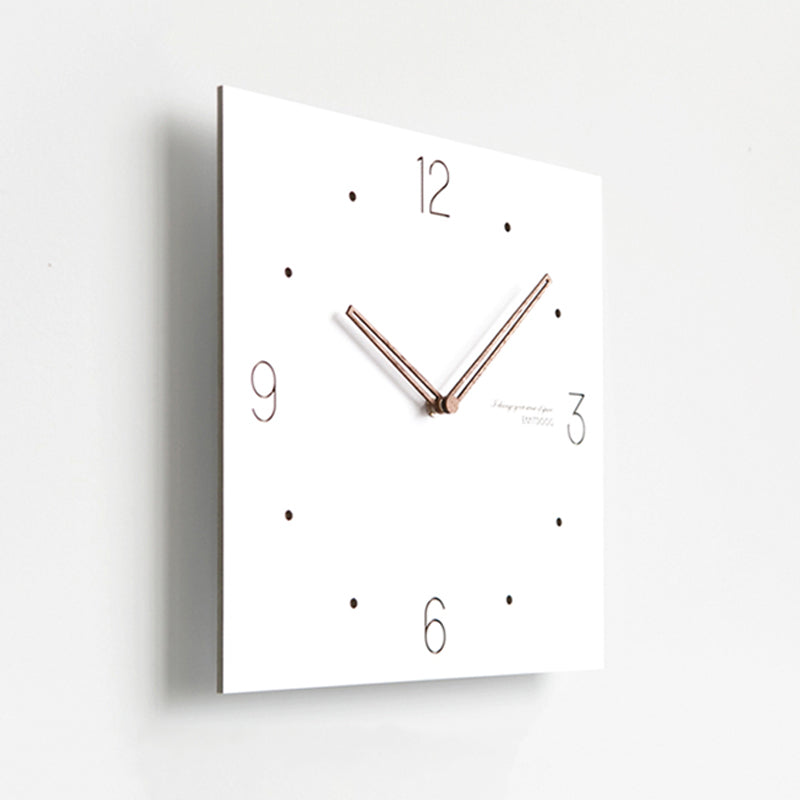 White Quadrangle Wall Clock Series