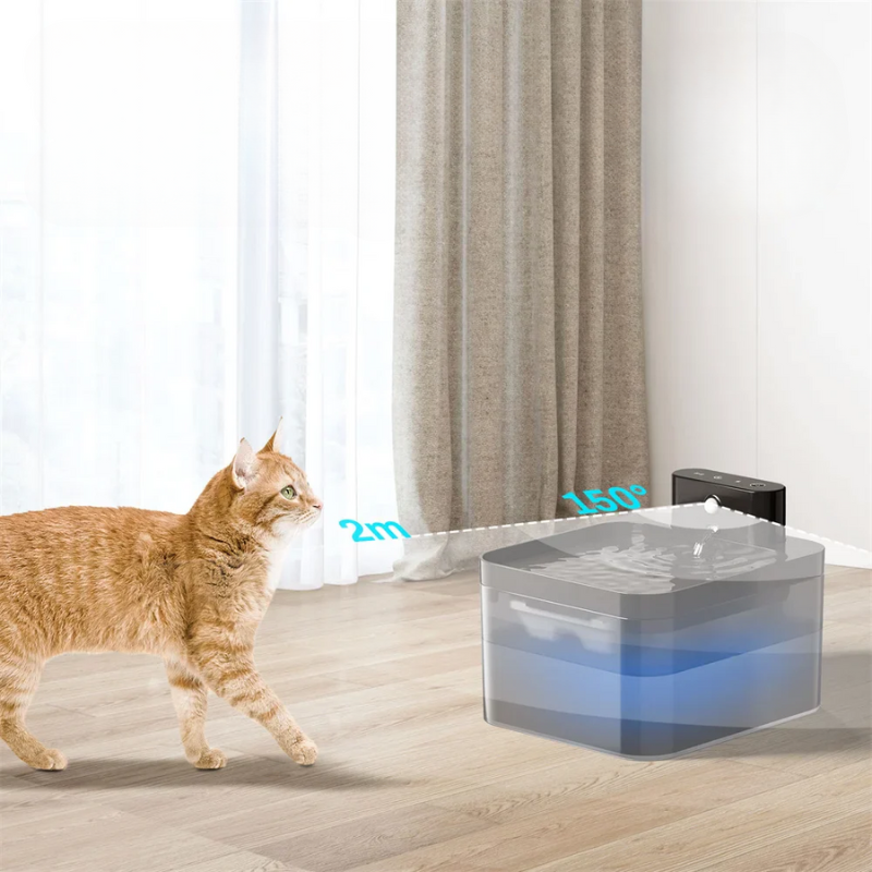 Automatic - Wireless Water Fountain for Cat with Sensor