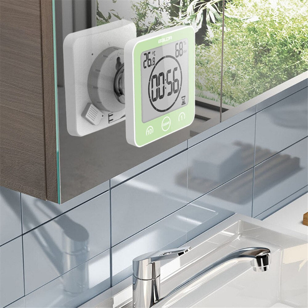 Waterproof Shower Clock - Always on time, even in the bathroom!