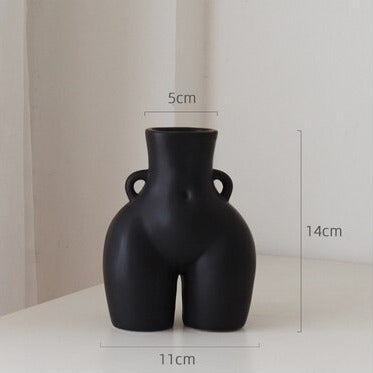 Ceramic Body Sculpture Flower Vase