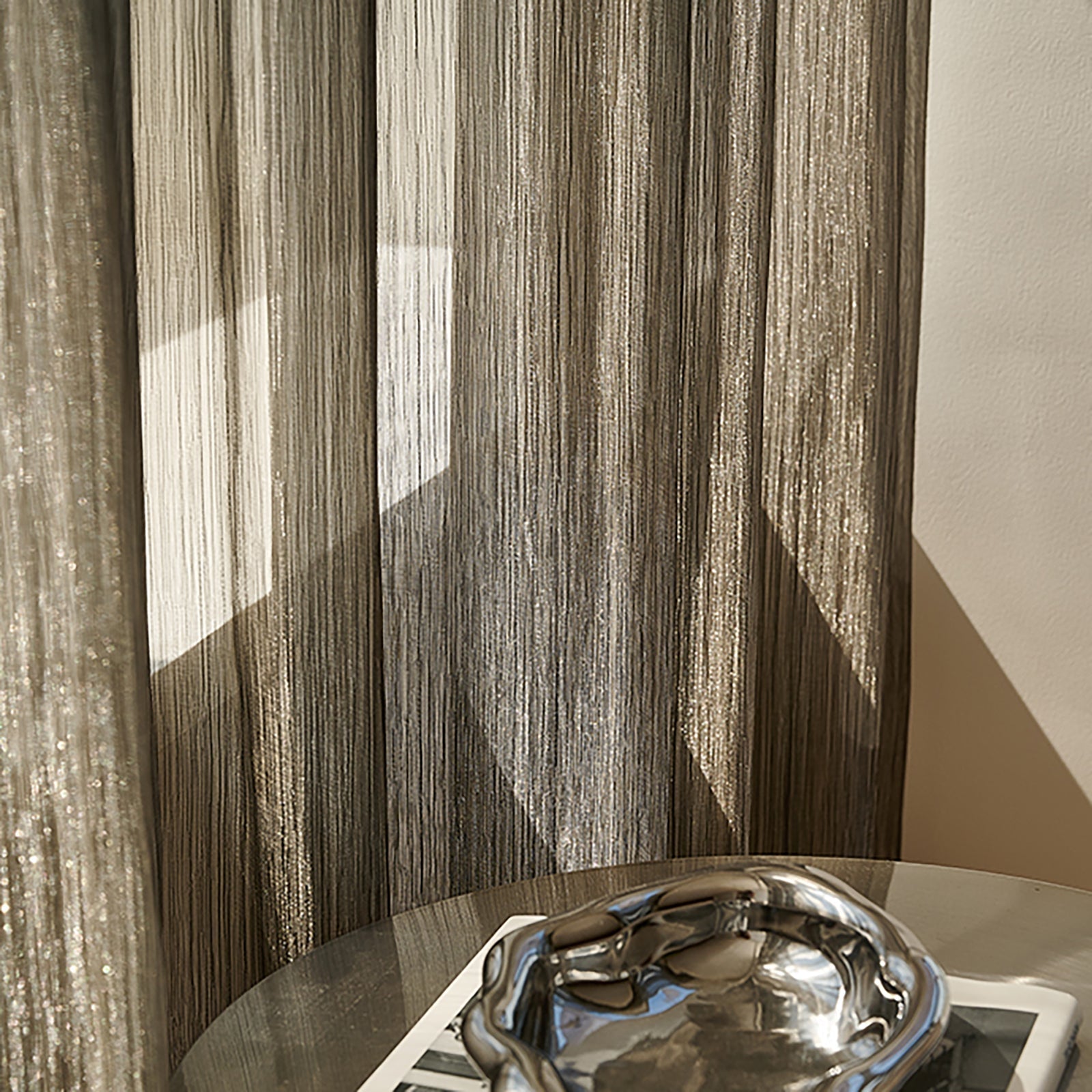 WeaveGlam - Transparent Woven Curtains for a Chic and Modern Style