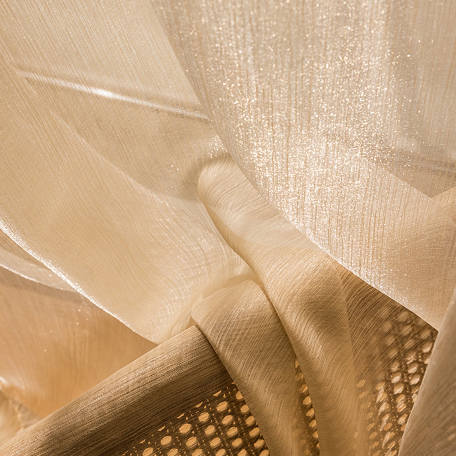 WeaveGlam - Transparent Woven Curtains for a Chic and Modern Style