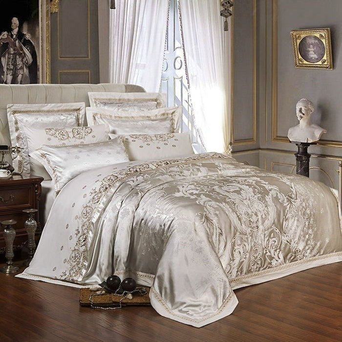 Vetora Luxury Silky Jacquard Cotton Bedding Set