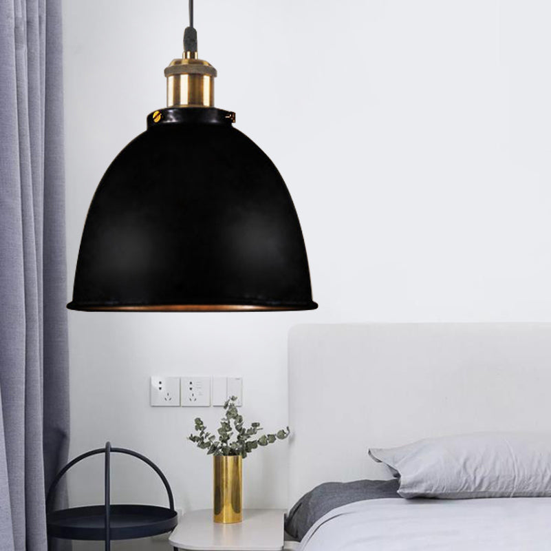 DomeLight - Wrought Iron Hanging Lamp with Atmospheric Appearance