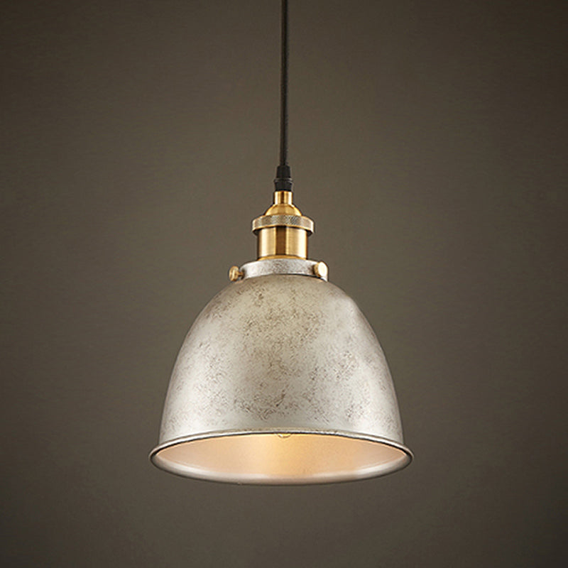 DomeLight - Wrought Iron Hanging Lamp with Atmospheric Appearance