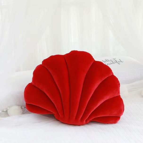 Sea Shell Velvet Throw Pillow