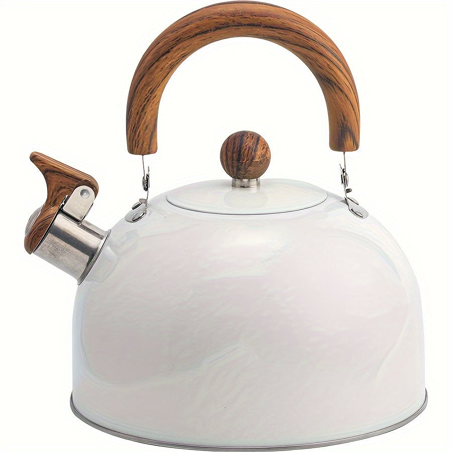 3L Whistling Kettle with Wooden Accents