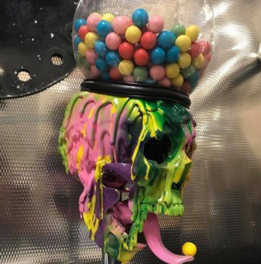 Skull Bubble Gum Machine Halloween Table Ornaments