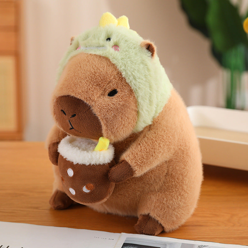 Capybara Drinking Boba Plush Toy - Soft, Huggable Capybara for Kids & Teens (Available in 30cm & 40cm)