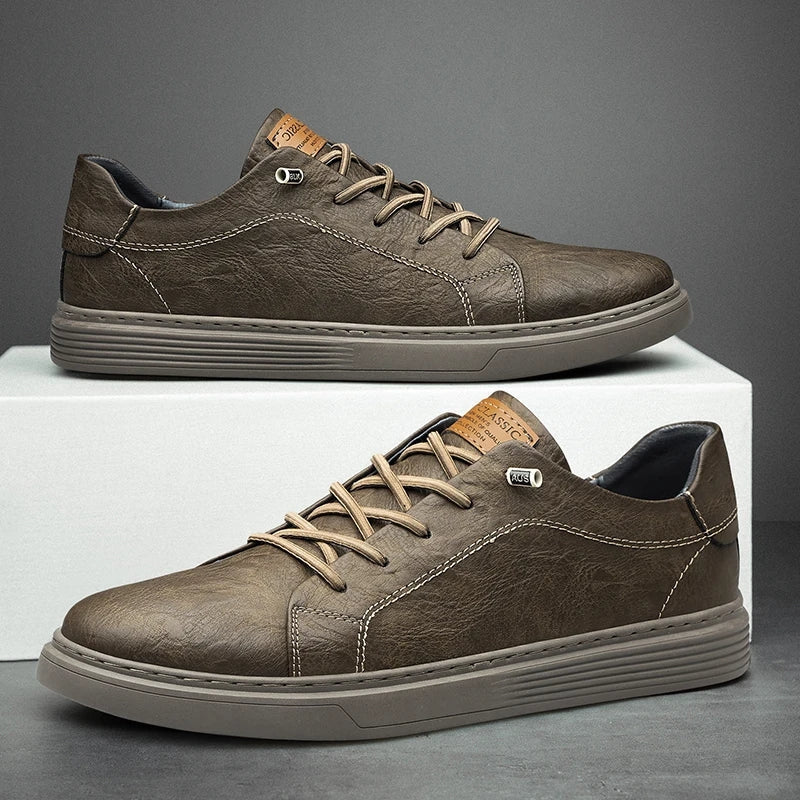 Black leather sneakers - Matteo