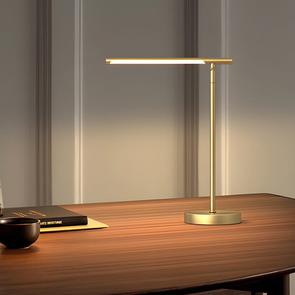 Copper Linear - Brass LED Desk Lamp with Adjustable Direction