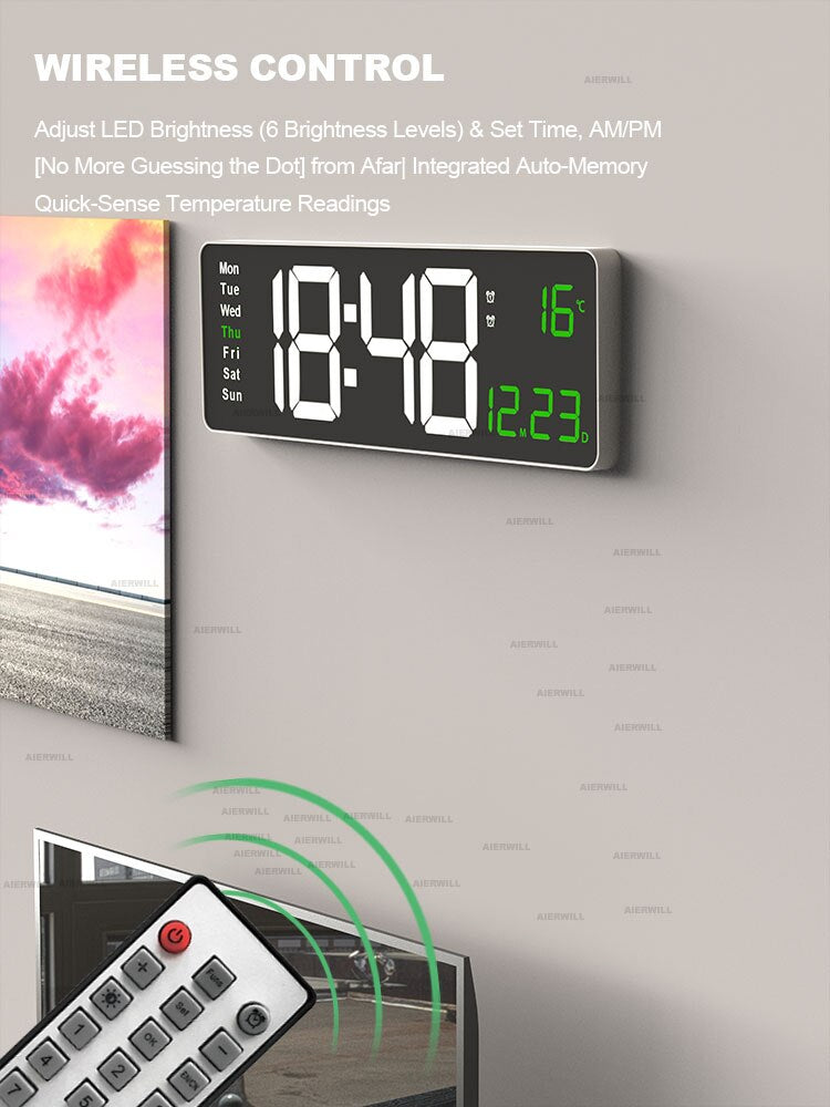 Colorful Acrylic Digital Clock - Bring color to your interior!