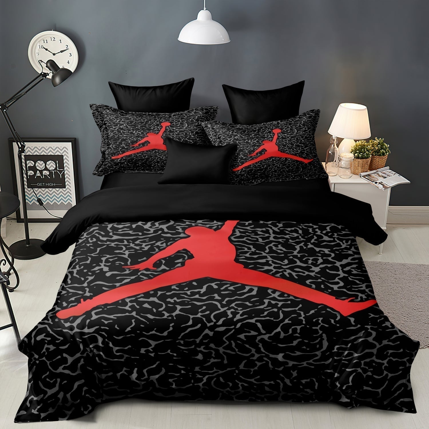 SportDream - Basketball Duvet Cover Bedding Set for Children and Teenagers