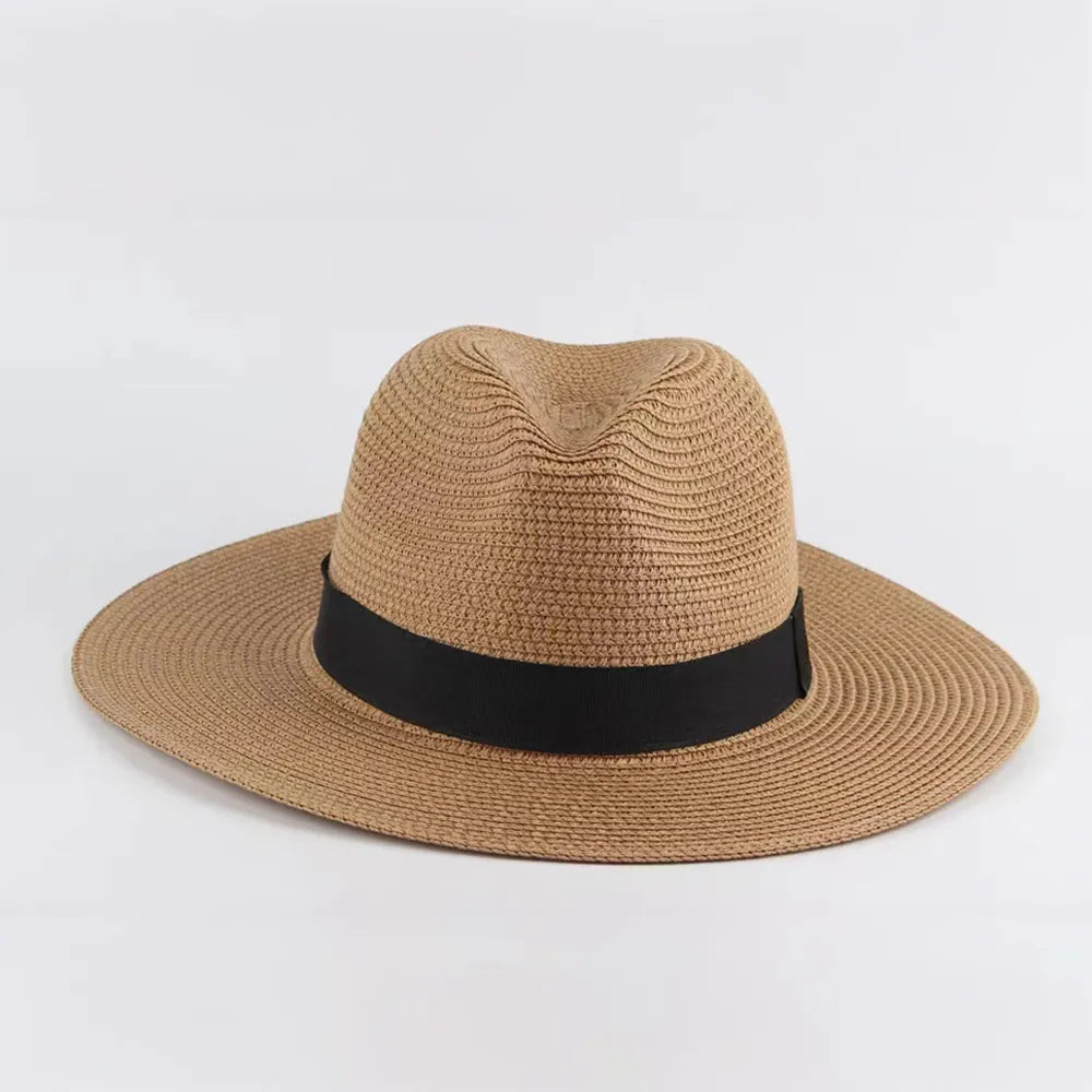 Traditional Ecuador Panama hat with classic hatband