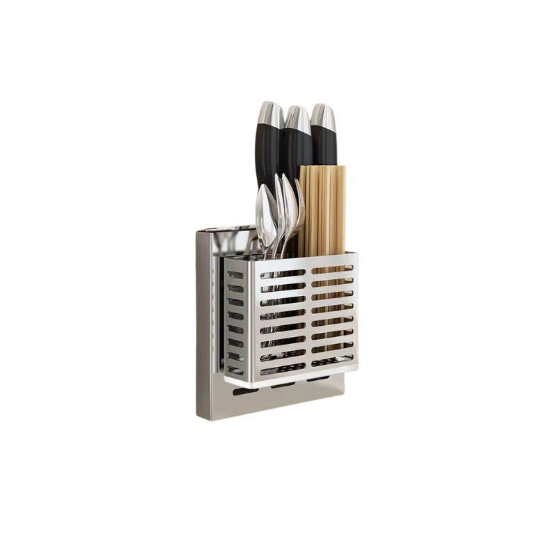 Stainless Steel Wall-Mounted Storage Racks Collection