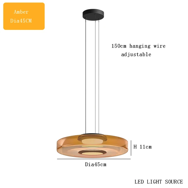 Delphine Glass Pendant Light lamp