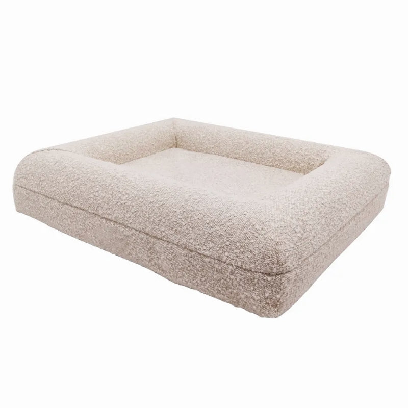 Comfy Boucle Memory Foam Dog Bed