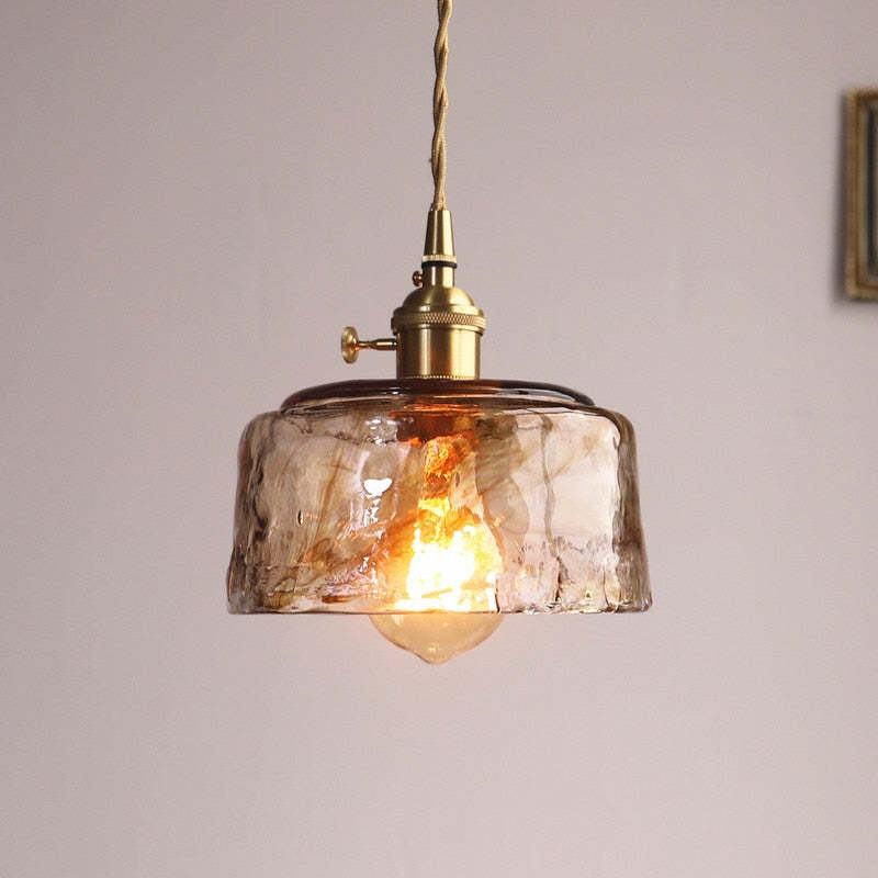 Vintagea - LED Retro Pendant Lamp in Gold Metal