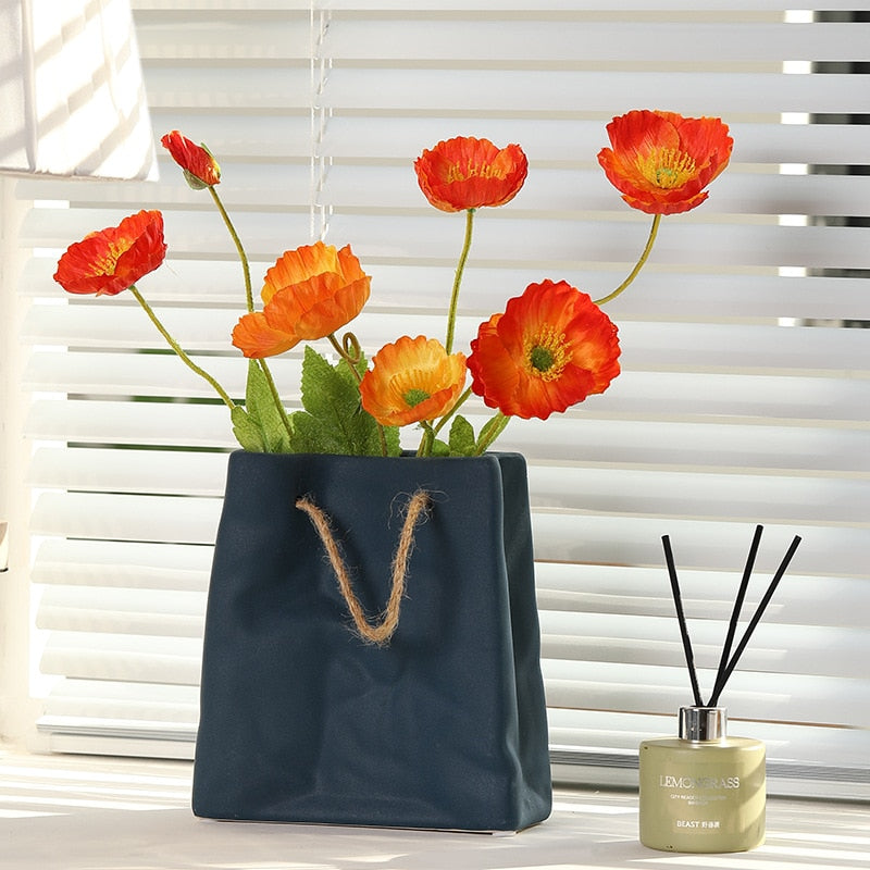 Ceramic Paper Bag Vase