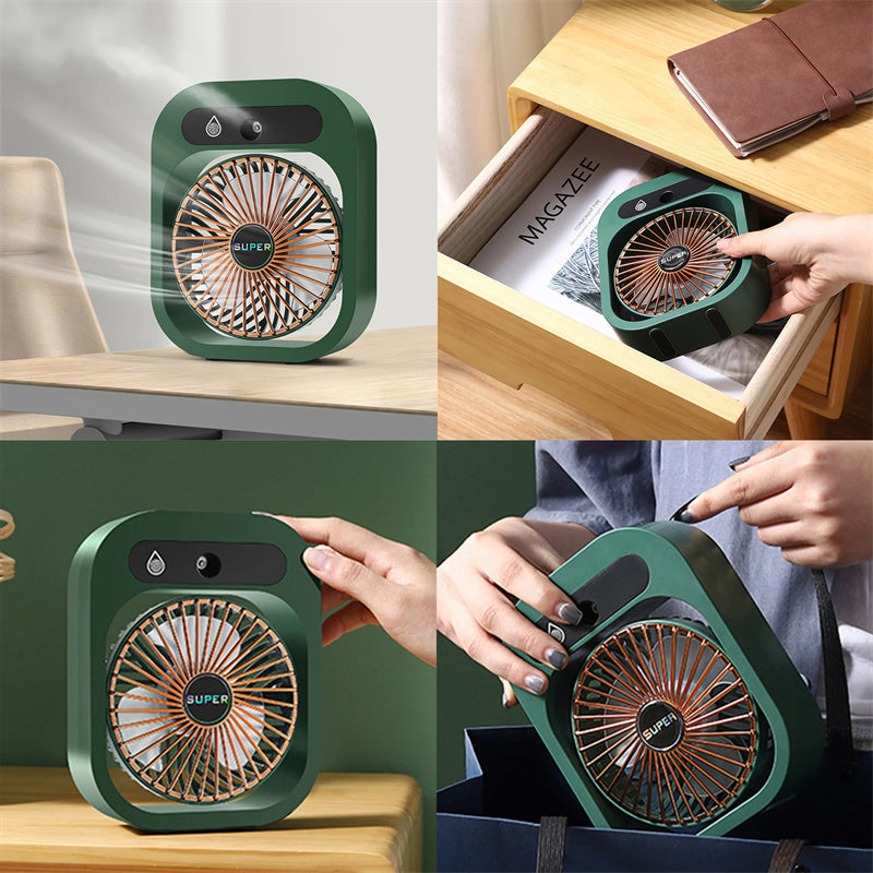 AquaFlow™ -  a portable misting air conditioner fan