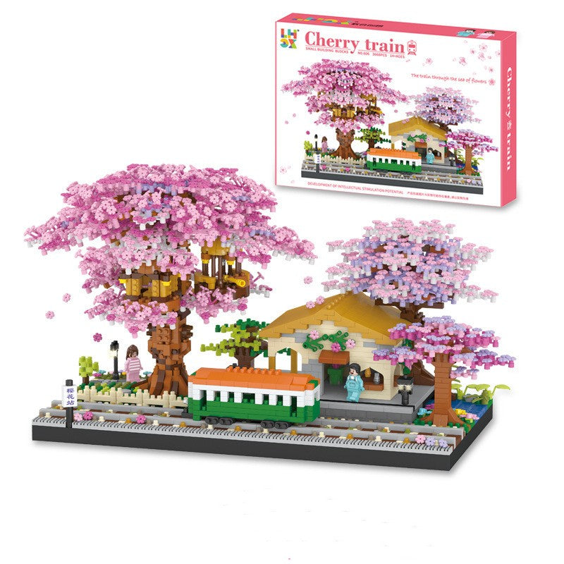 Cherry Blossom Building Blocks Decor