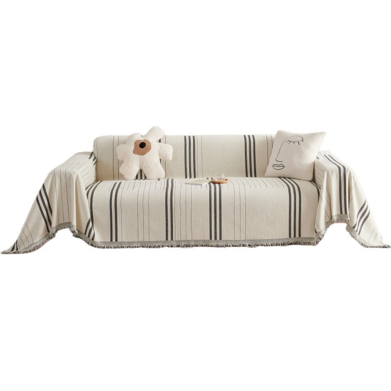 Chenille Striped Sofa/Couch Cover