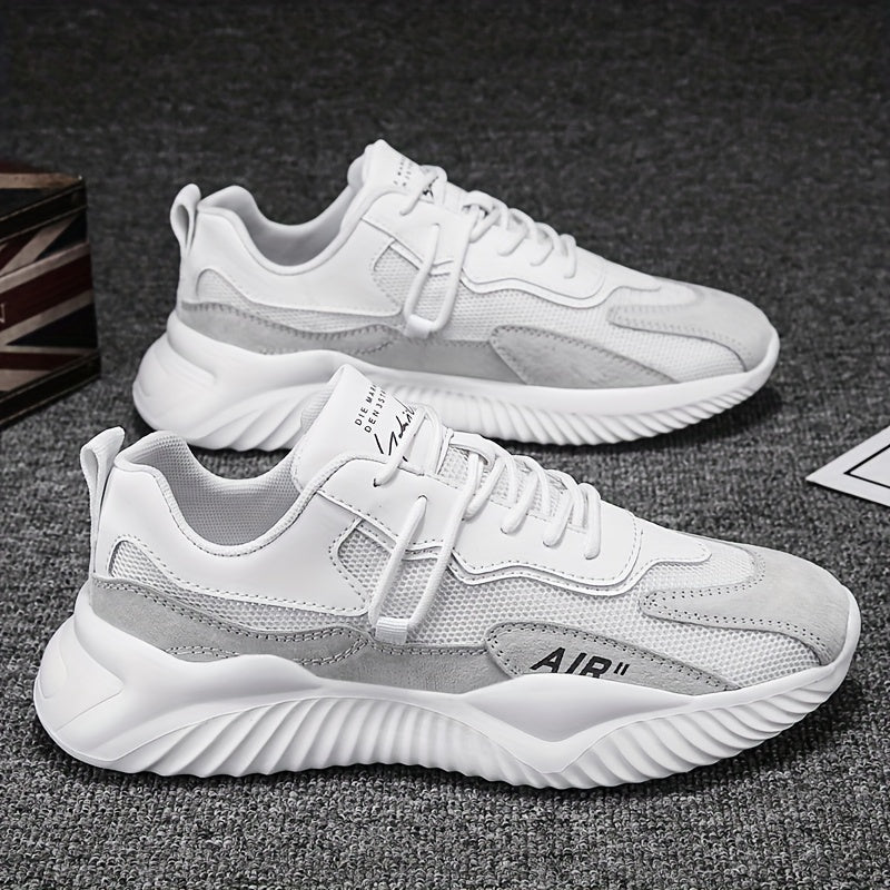 White sports shoes with rubber sole - Air