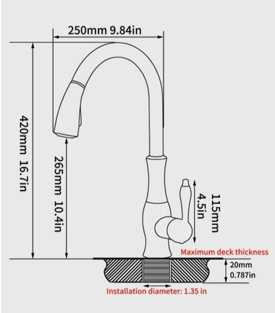 Anton - Pull-out Kitchen Faucet