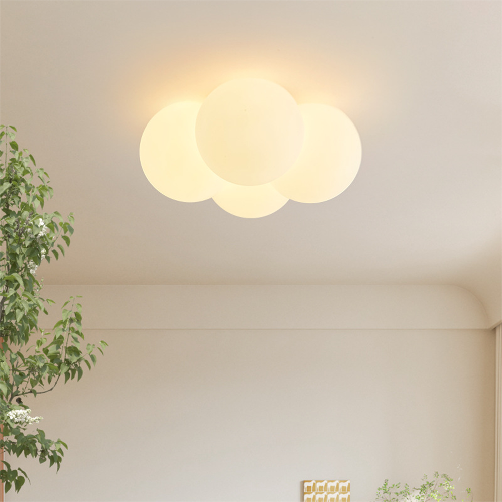 White Cloud Bubbles Ceiling Light - Modern LED Fixture for Living Room, Bedroom, Hallway