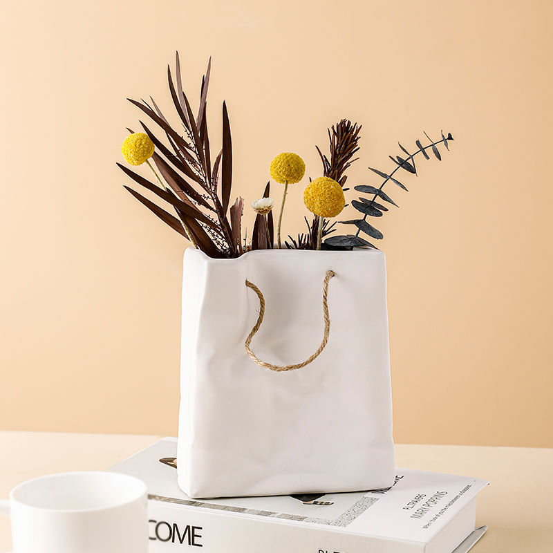 Ceramic Paper Bag Vase