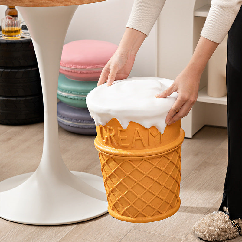 Sweet Seat Retro Dessert-Themed Resin Stool Collection