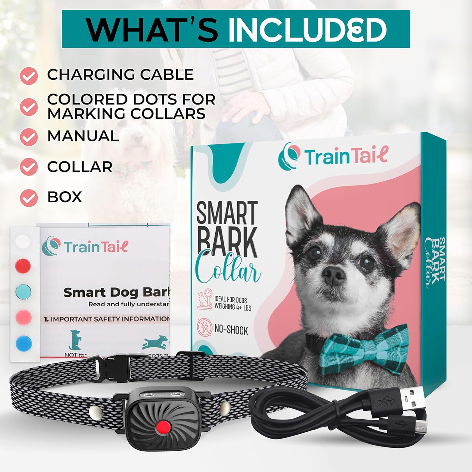 CANINECARE - BarkEase Anti-Bark Collar | For Small Dogs