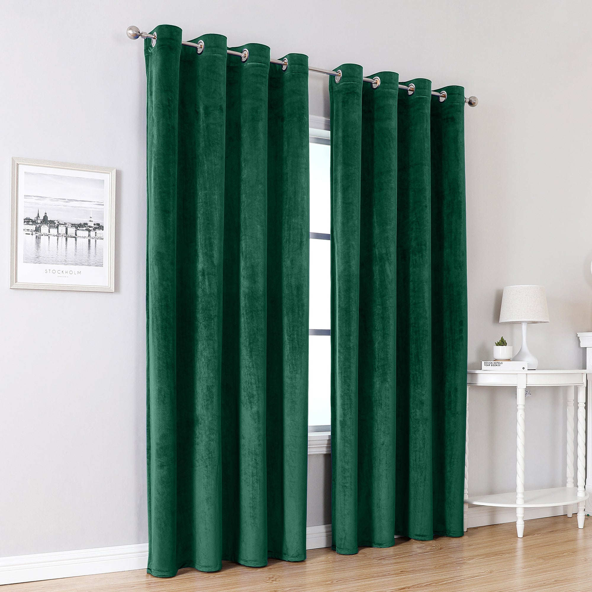 SleekVelvet - Modern Velor Curtains, Plain and Thermal for Maximum Comfort