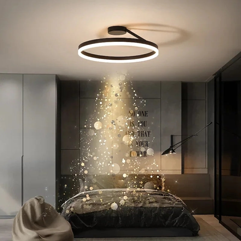 ArishaGlow - Elegant LED ceiling lamp in gold and metal