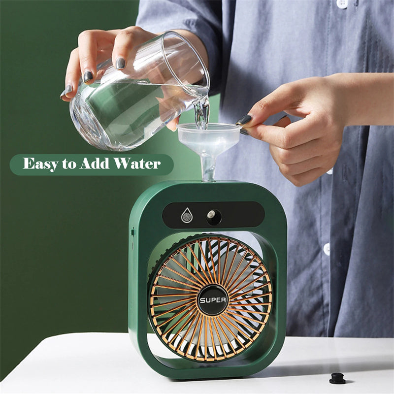 AquaFlow™ -  a portable misting air conditioner fan