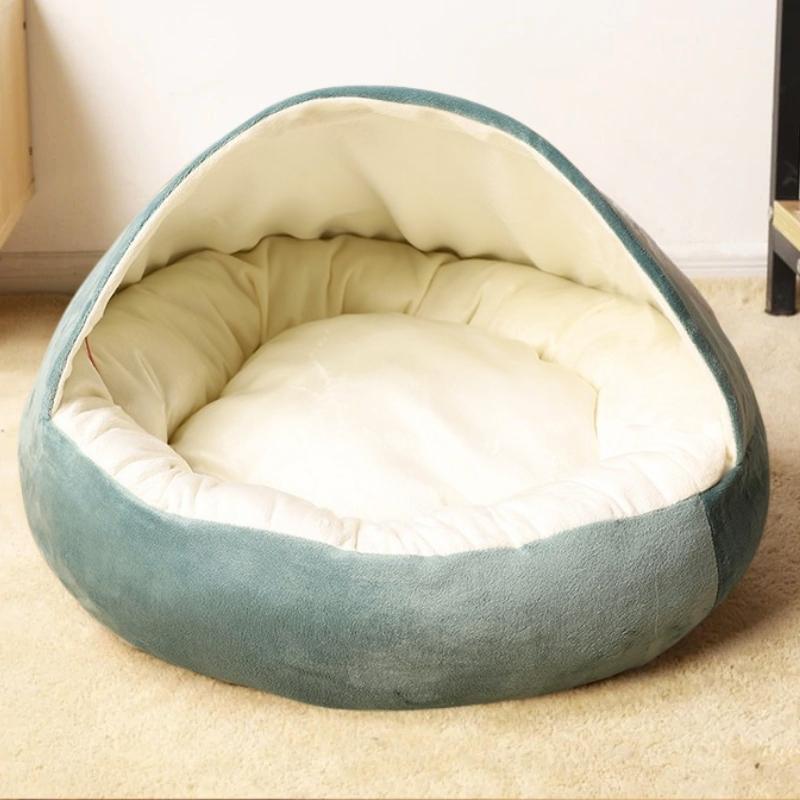 Cozy Round Calming Cat Cave Bed