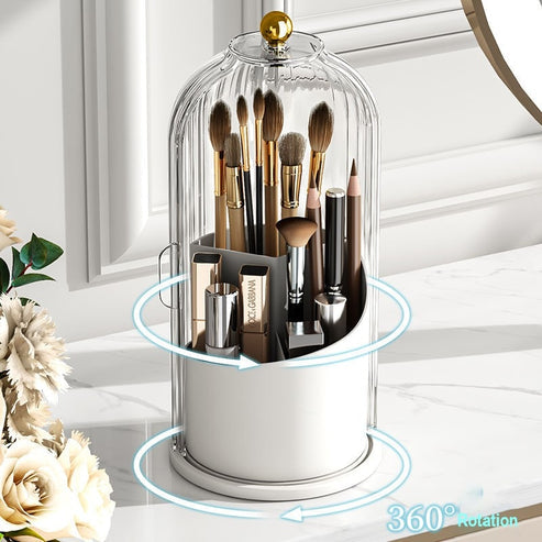 SpinSavvy - Revolving Makeup Brush Holder