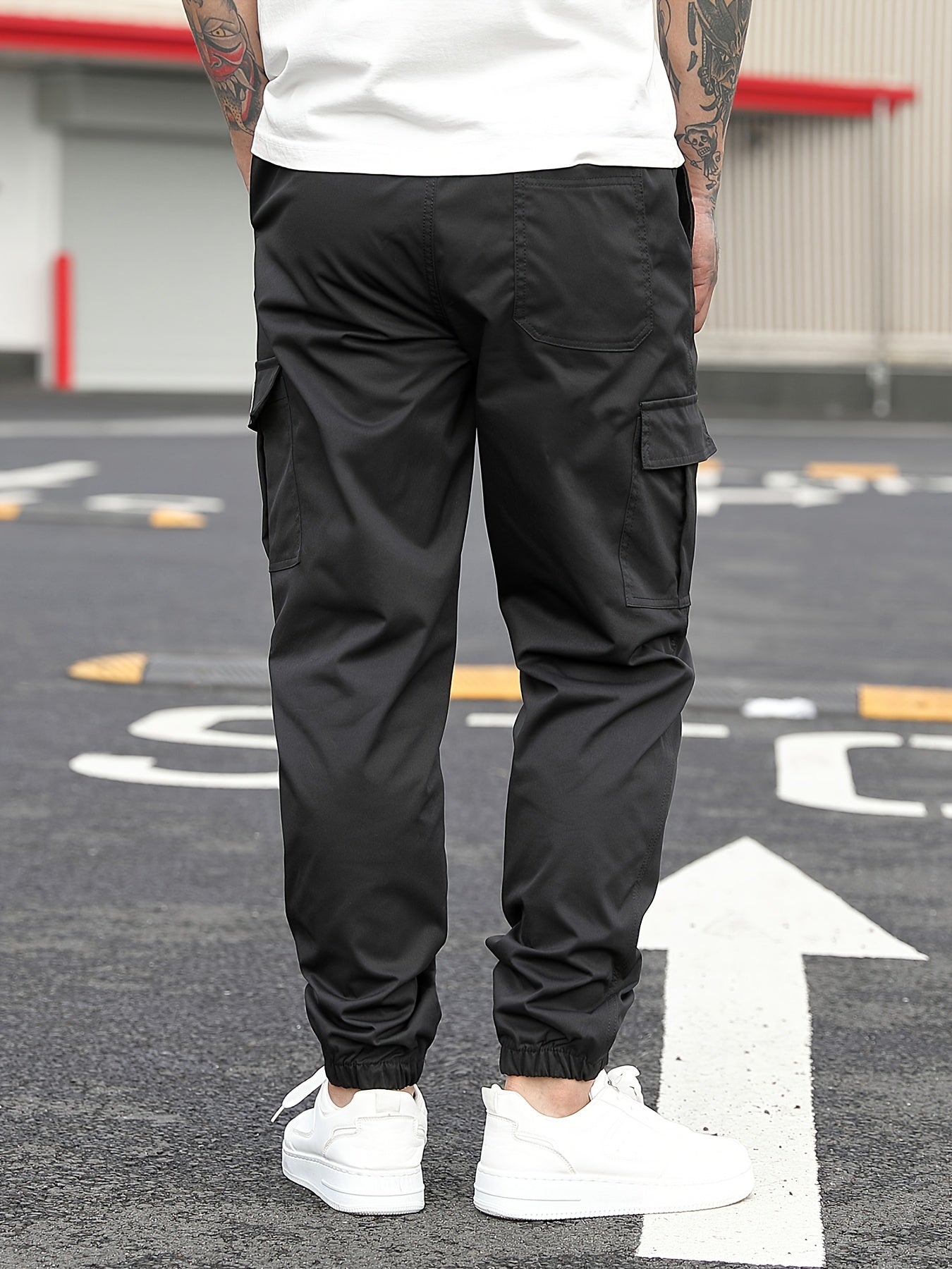 Beige Cargo Jogging Pants - Lukas