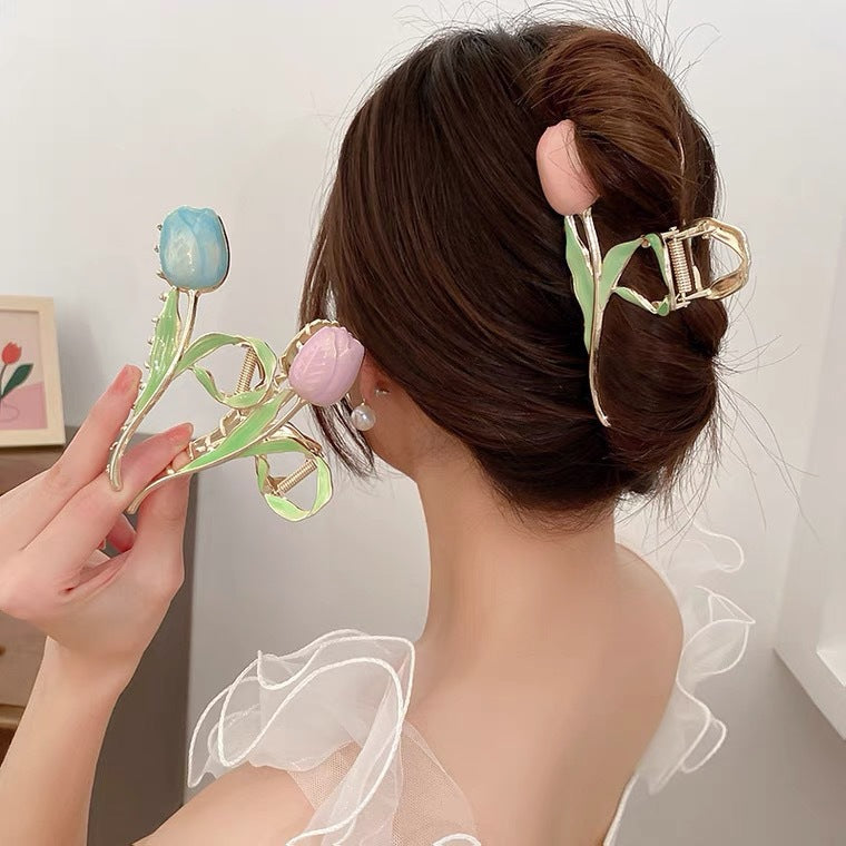 Tulip Flower Hair Clip