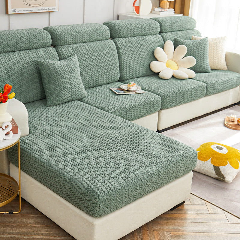 Small Wheat Pattern Sectional Pet Couch Cover