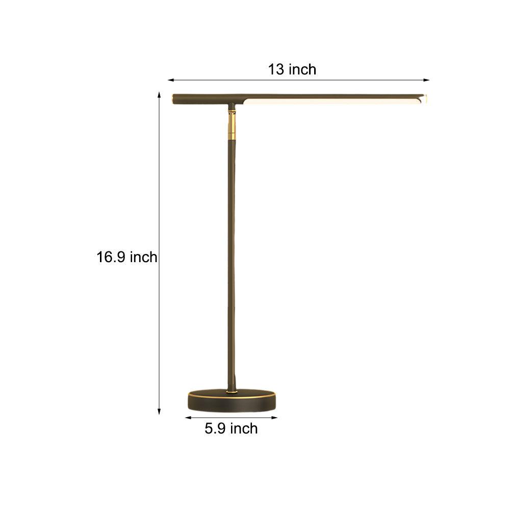 Copper Linear - Brass LED Desk Lamp with Adjustable Direction