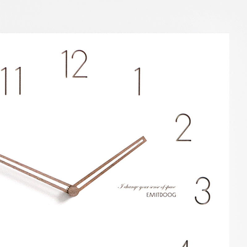 White Quadrangle Wall Clock Series