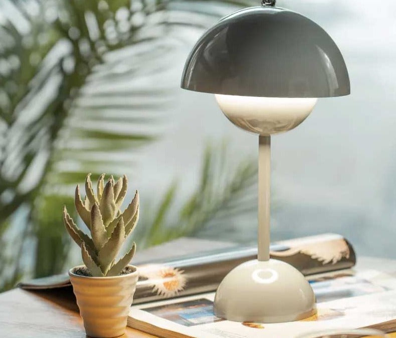 Aesthetic Mid Century Mushroom Lamp